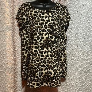 Sew in Love 3x leopard print blouse